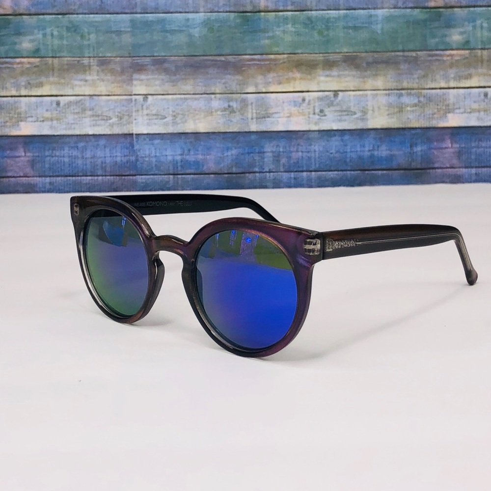 KOMONO Lulu Sunglasses Purple Haze NEW Cat Eye - Picture 7 of 10